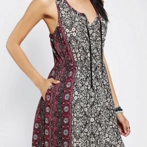 ECOTE Tie-Neck Tank Dress